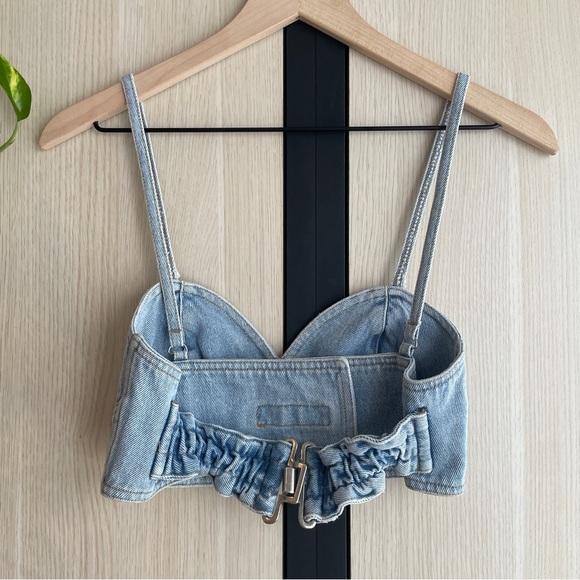 Vintage Italian Denim Cropped Top - Picture 3 of 5